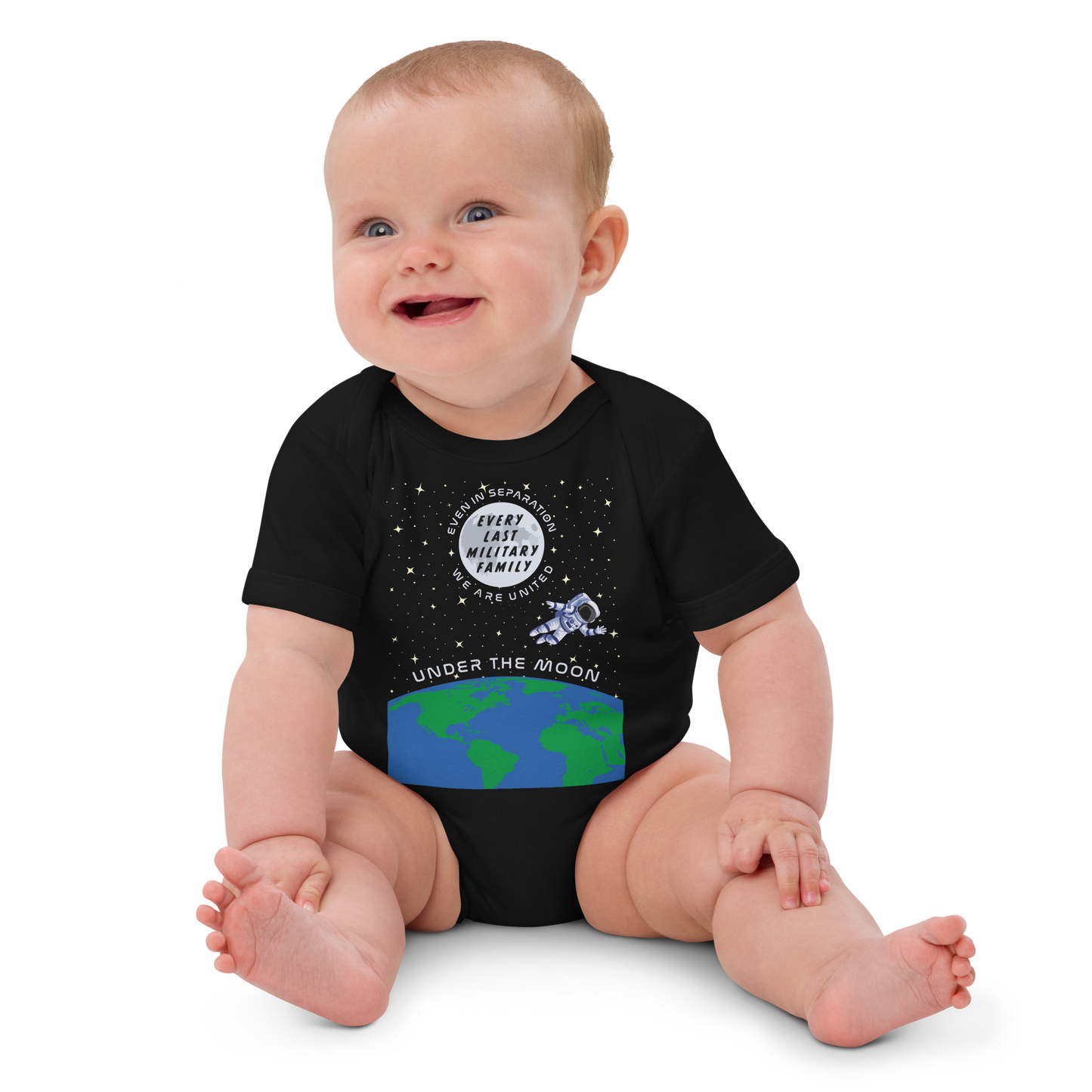 UNDER THE MOON ORGANIC BABY ONESIE